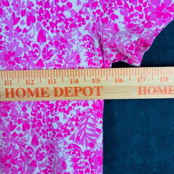 Lilly Pulitzer Jorgie Romper Sz XS in Pink Shandy Invest A Gator **see pics - Picture 3 of 10